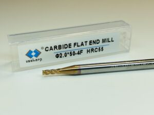 D2×50-4F HRC55  Ussharp Carbide Endmill with AlTiN Coating