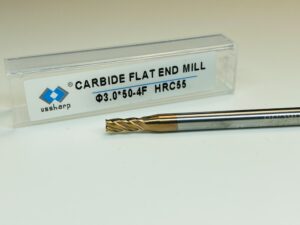 D3×50-4F HRC55 Ussharp Carbide Endmill with AlTiN Coating