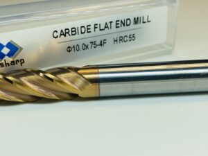 D10×75-4F HRC55 USSHARP Carbide Endmill with AlTiN Coating