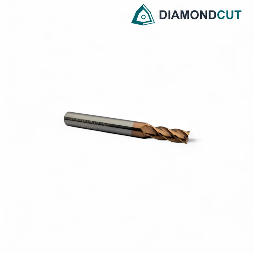 D5×50-4F HRC55 Carbide Endmill with AlTiN Coating