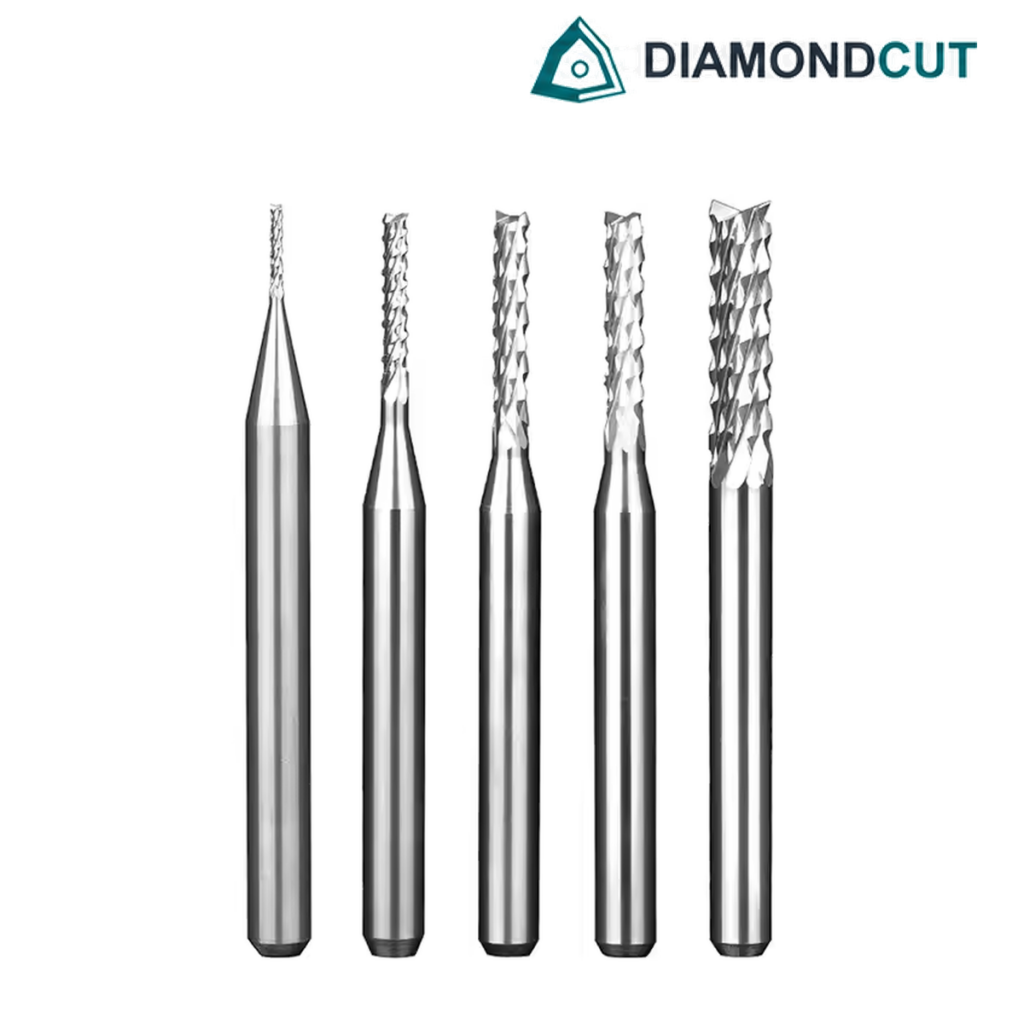 Corn Teeth Carbide End Mill - D3.175*1.6*8.5