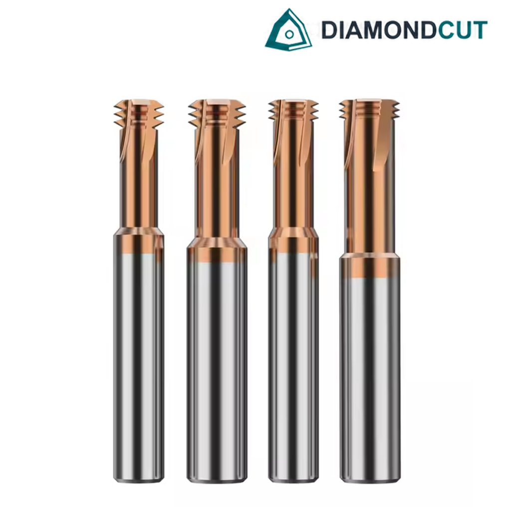 M6*P1.0-3 /  D4.8*12*D6*D50*4F / Solid Carbide 3-Flute Thread Milling Cutter