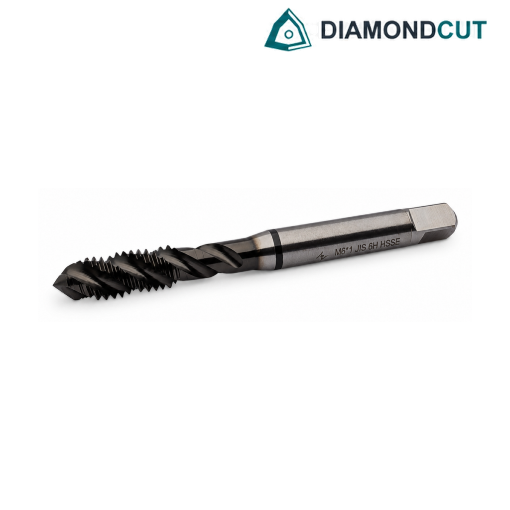 HSSE Spiral Flute Tap JIS M6*1 Cleveland